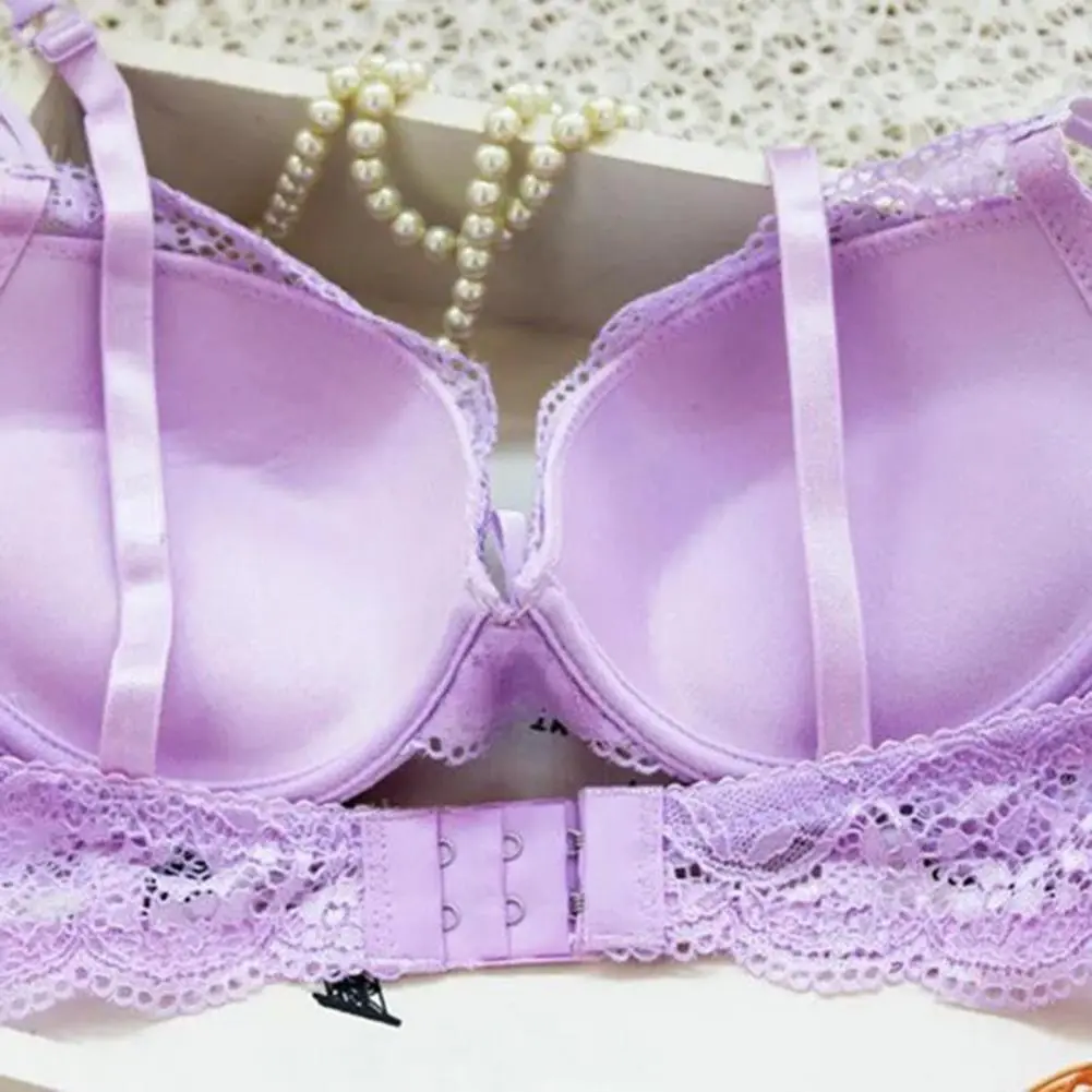 2025 Women Bra Briefs Set Bra Splicing Underwear Set Lace Push Up Elastic Deep V Neck Padded With Wire Bow-knot Intimate Clothes