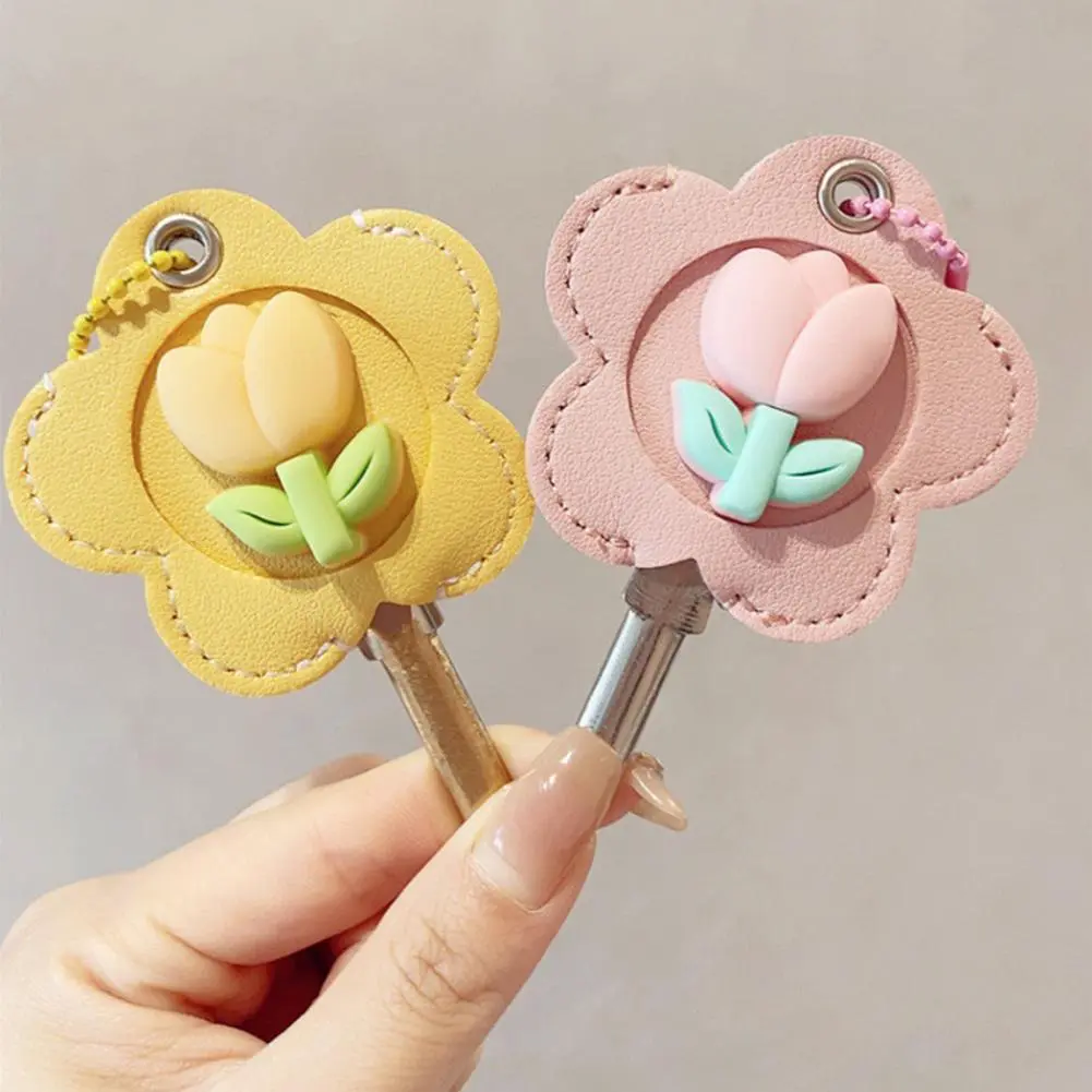 Tulip Keychain Flower-shaped Keychain Jewelry Elegant Tulip Key Holder Flower Keychain Set for Women Girls Faux for Backpack