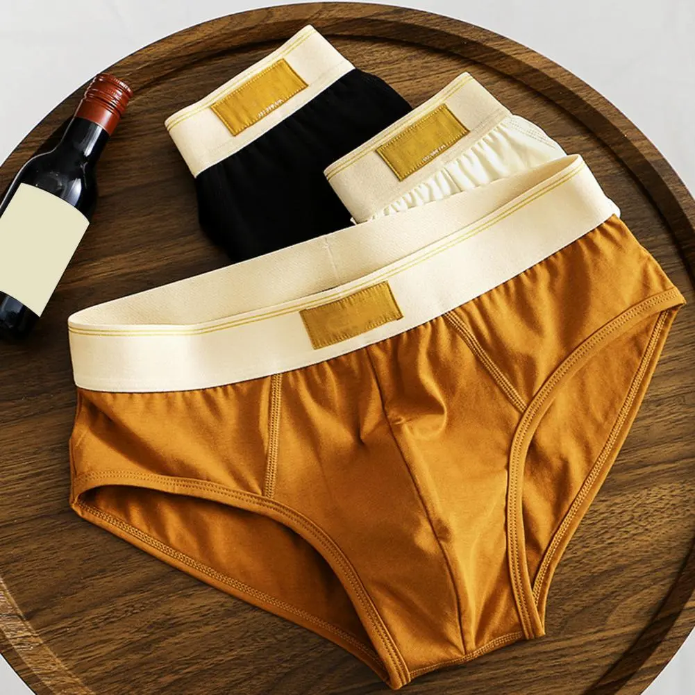 2025 Ultra-soft Men Briefs Jpanese Style Letter Print U-convex Panties Breathable Moisture-Wicking Underwear Men Panties