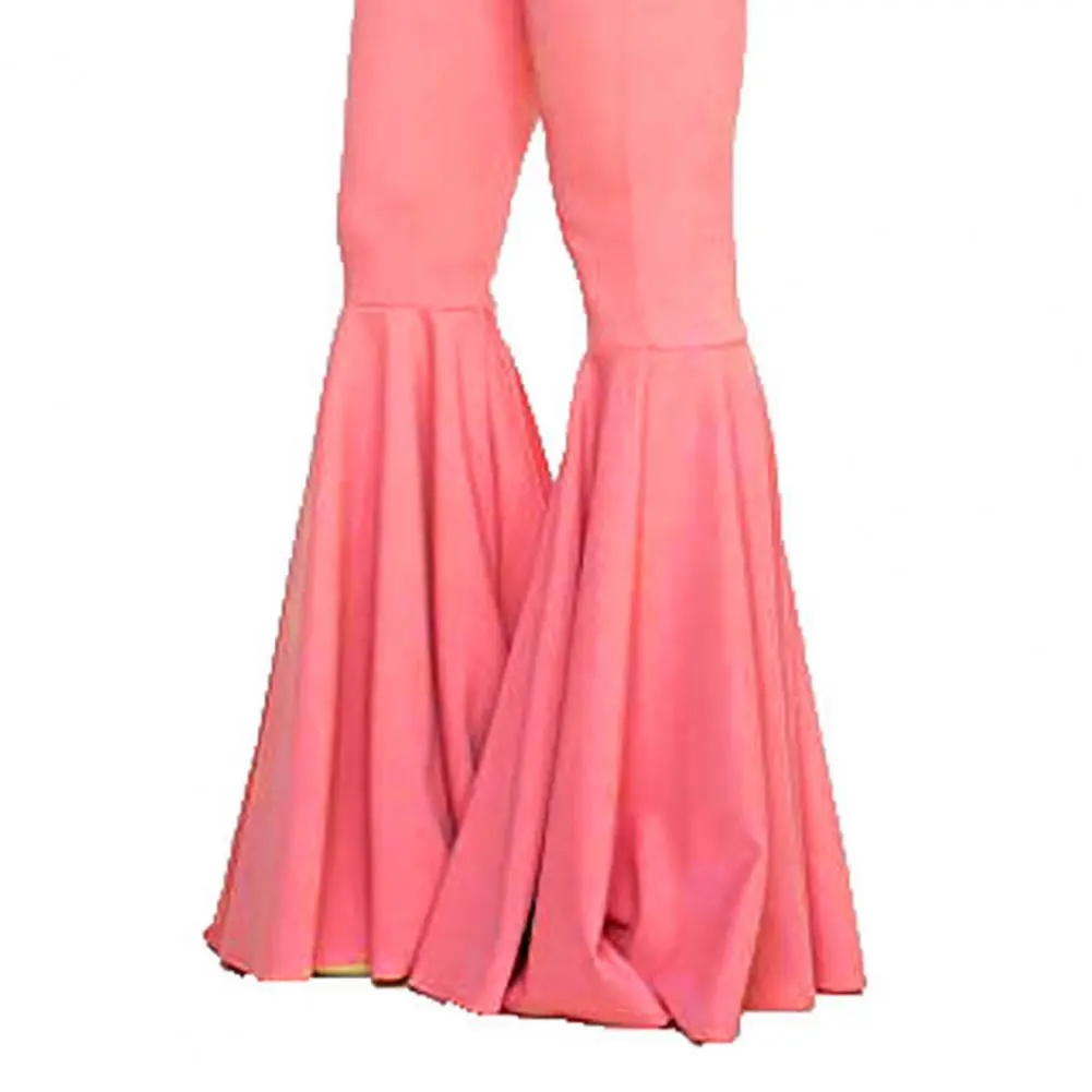 2025 Women Tight Flare Trousers High-Waist Elastic Waistband Control Tummy Hip Lifting Lady Trousers Skinny Mermaid Flared Pants