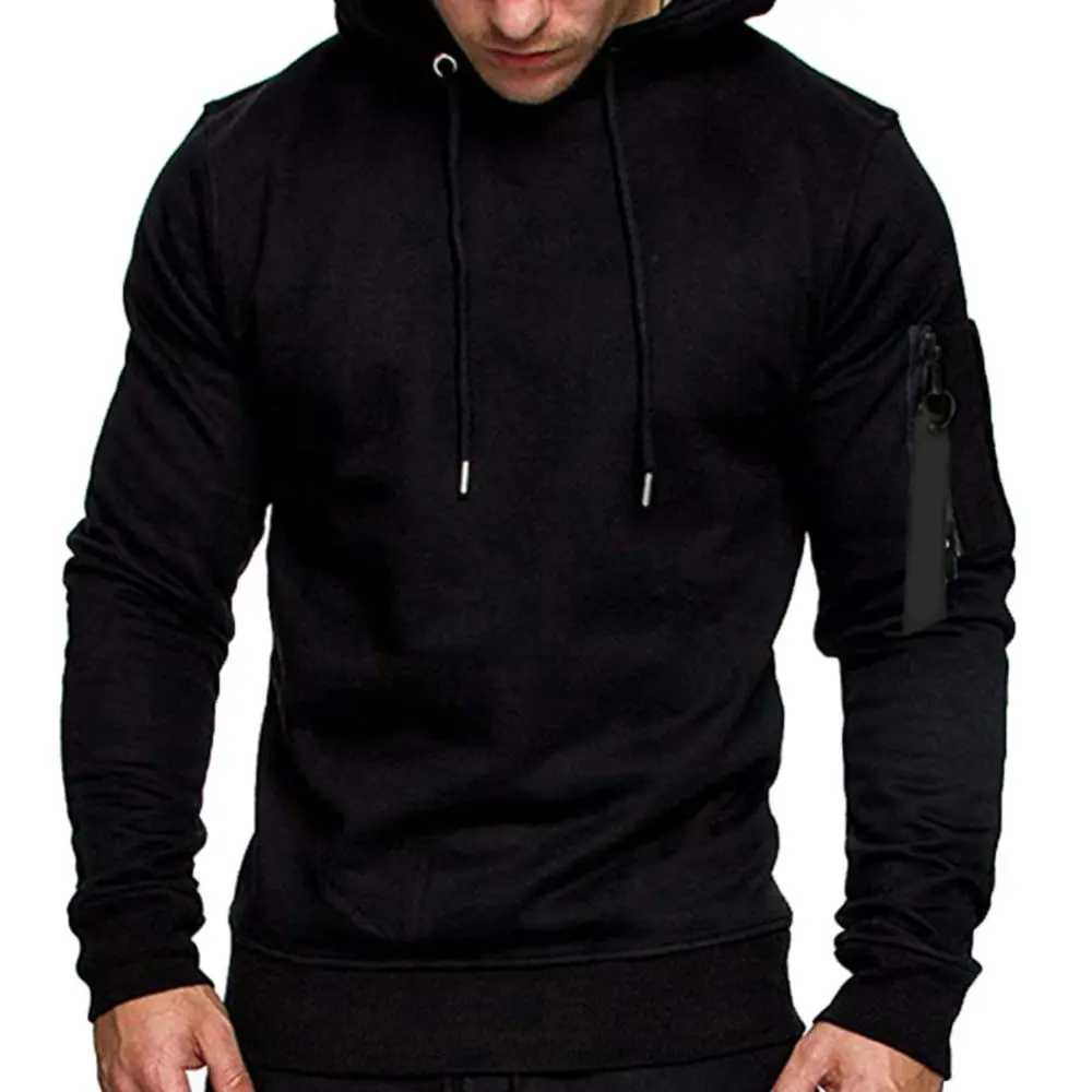 Men Hoodie Casual Long Sleeve Camouflage Print Drawstring Hooded Sweatshirt Sportswear Casual Hooded Zipper Pocket Pullover