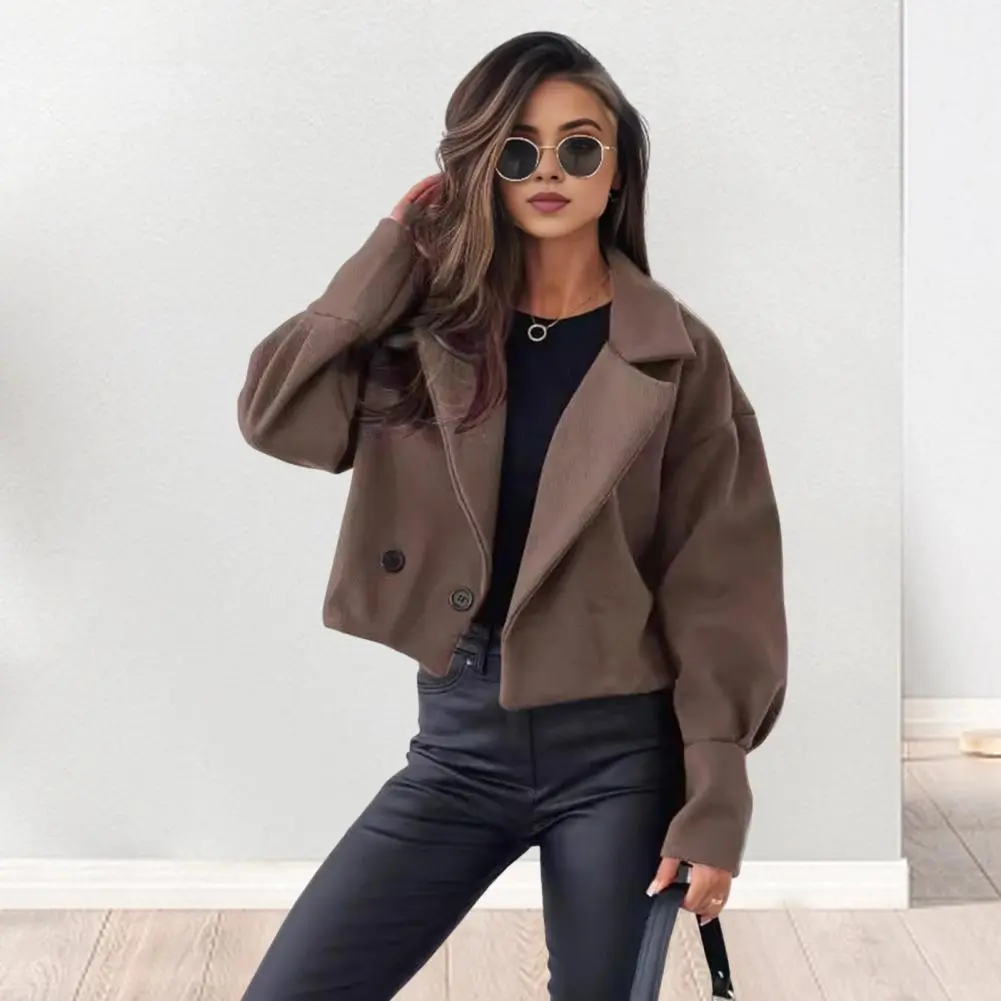 Women Cardigan Jacket Long Sleeve Short Style Jakcet Long Sleeve Cropped Jackets For Ladies Fashion 2024 Street Button Up Jacket