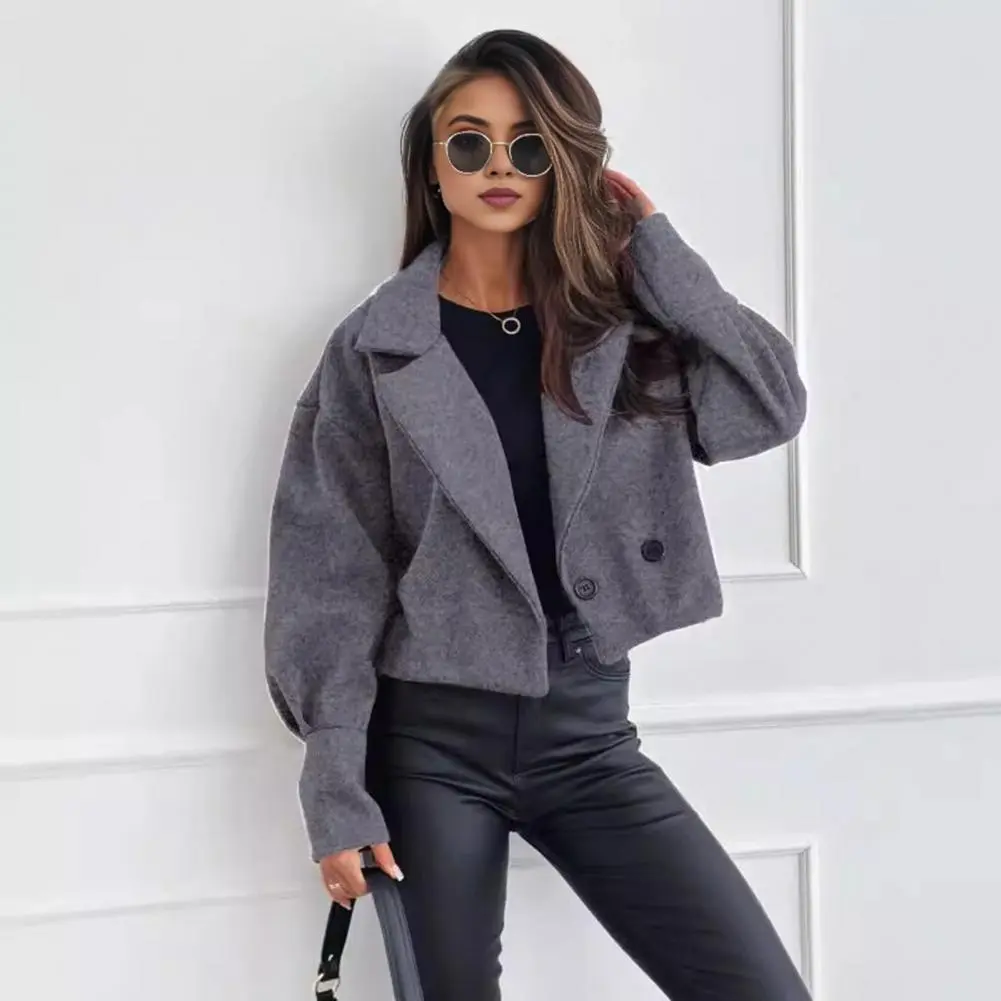 Women Cardigan Jacket Long Sleeve Short Style Jakcet Long Sleeve Cropped Jackets For Ladies Fashion 2024 Street Button Up Jacket