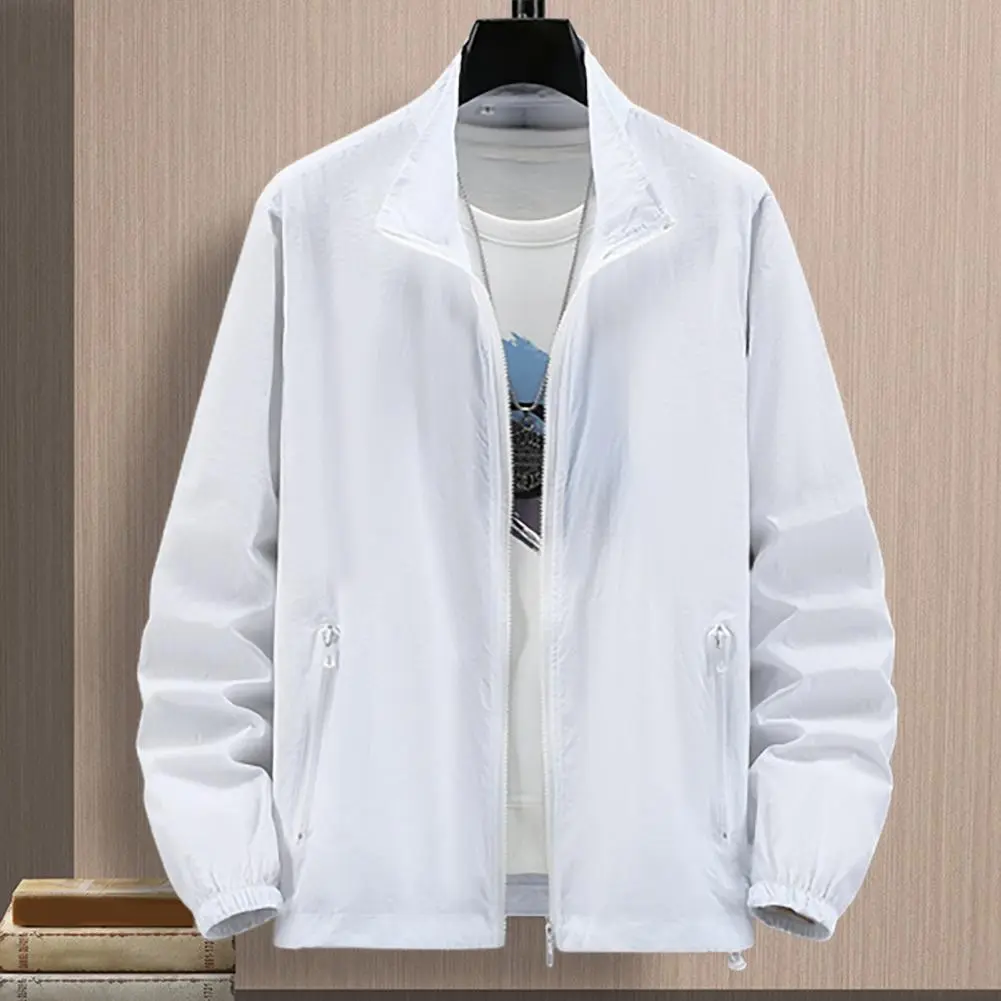 Men Outdoor Jacket Sunscreen Coat Camping Fishing Summer Sports Jacket Breathable Sun Clothing Sunshade Jacket