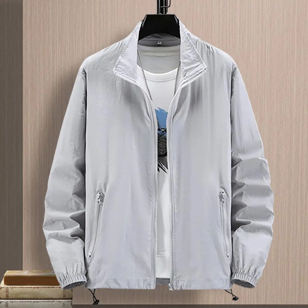 Men Outdoor Jacket Sunscreen Coat Camping Fishing Summer Sports Jacket Breathable Sun Clothing Sunshade Jacket