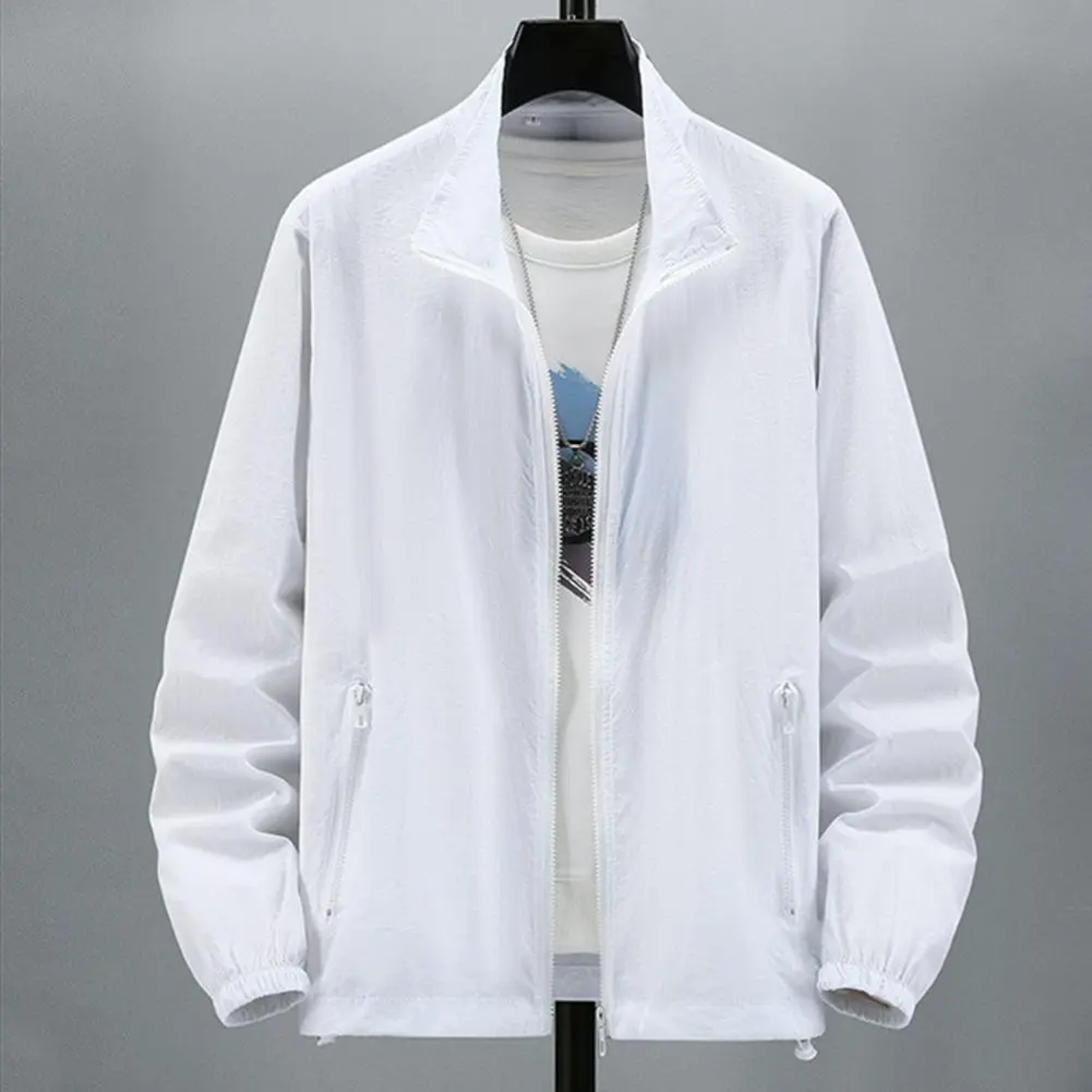 Men Outdoor Jacket Sunscreen Coat Camping Fishing Summer Sports Jacket Breathable Sun Clothing Sunshade Jacket