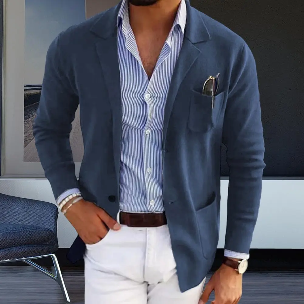 2025 Fashion Slim Fit British Suit Coat Casual Business Style Suit Jacket Men's Casual Blazer Autumn New Formal Business Suit