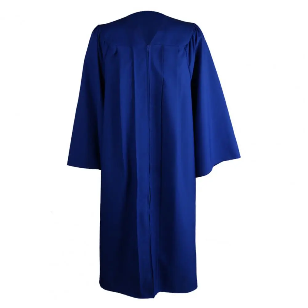 2025 Academic Robe Set Graduation Tassel Unisex Commencement Mortarboard Set Adult V Neck Bachelor University Academic Dress Set