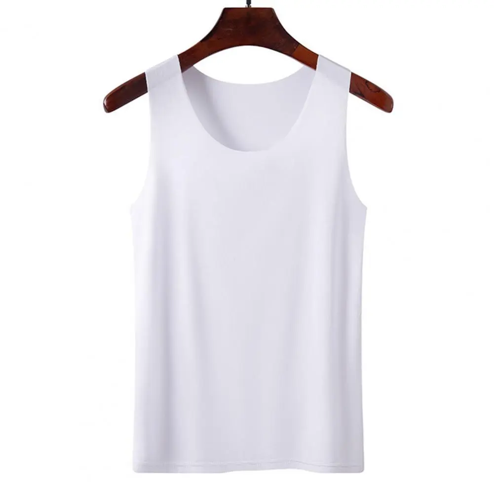 Women Bottoming Vest Ice Silk Seamless Sleeveless Stretchy Round Neck Dry Dry Cooling Camisole Summer Tank Tops Lady Basic Top