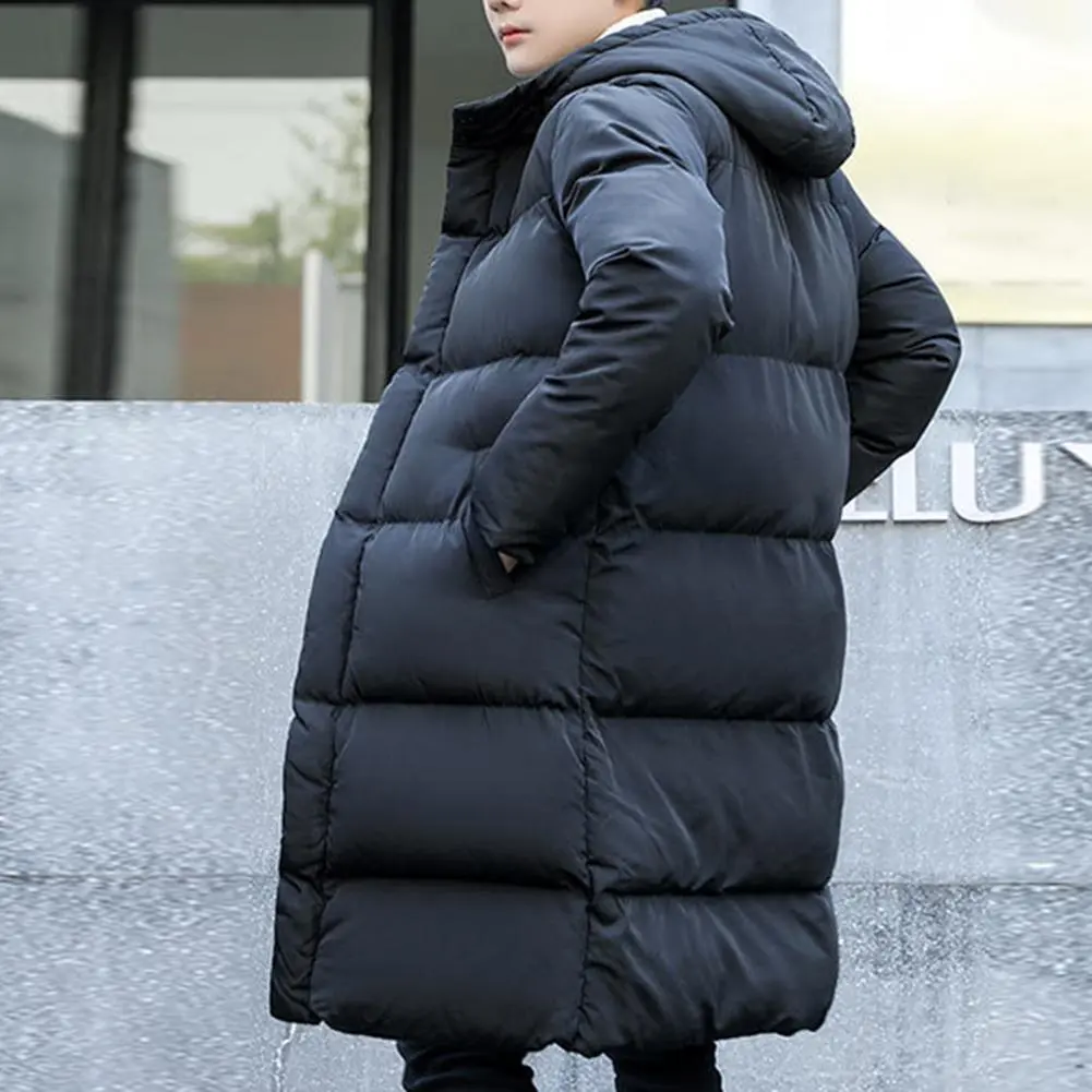 Cotton Padded Parkas Men Jacket Coldproof Winter Thicken Hood Keep Warm Windbreaker Outwear Winter Men Coat Male Thicken Coat