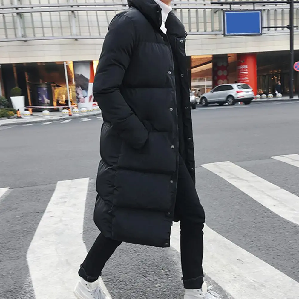 Cotton Padded Parkas Men Jacket Coldproof Winter Thicken Hood Keep Warm Windbreaker Outwear Winter Men Coat Male Thicken Coat