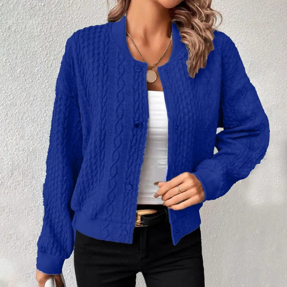 Women Coat Spring Coat Fashionable Women Baseball Jacket Stylish Single Breasted Cardigan Fashion Outwear Cropped Hatless Coat