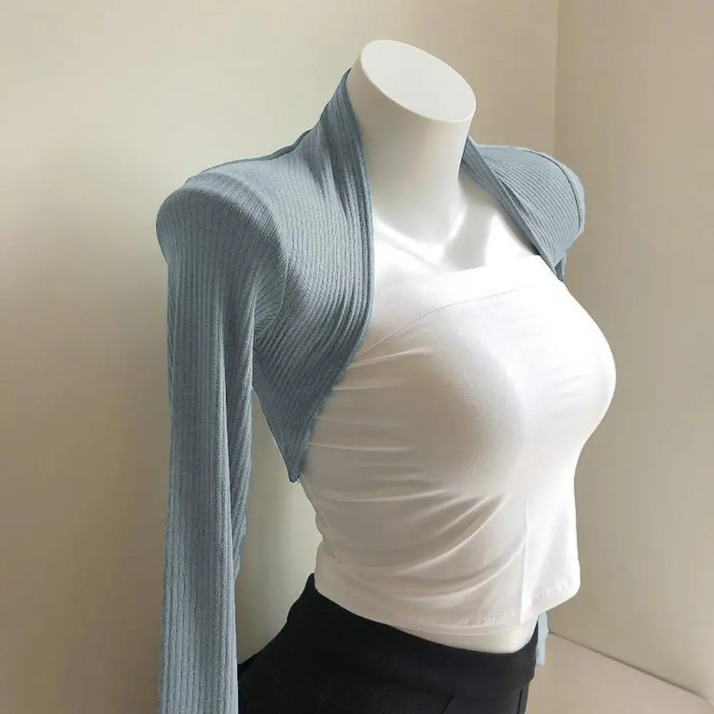 Sunscreen Clothing Sun Protection Outerwear Spring Summer Autumn crop top short Jacket UV Blocking Dance Yoga Suit