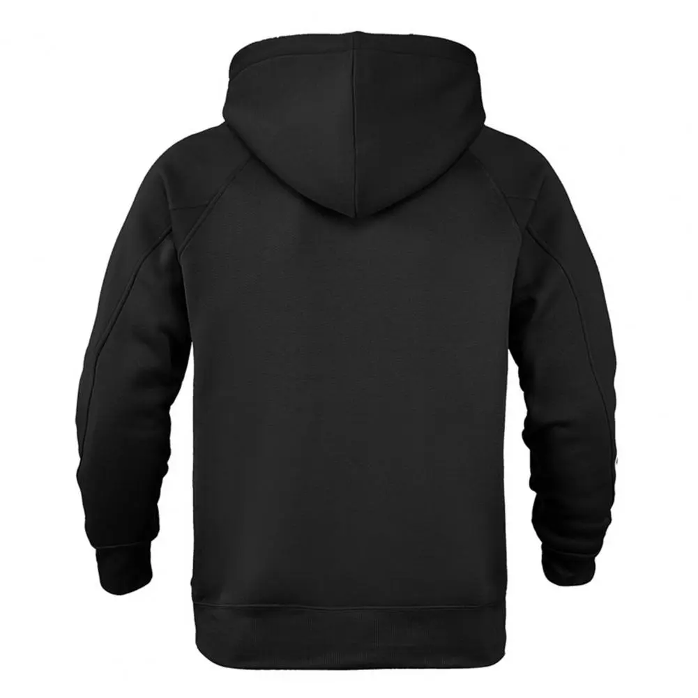 2025 autumn Men Hoodie Stylish Men Hooded Sweatshirt Men's Solid Color Hoodie with Large Front Pocket for Autumn Winter Street