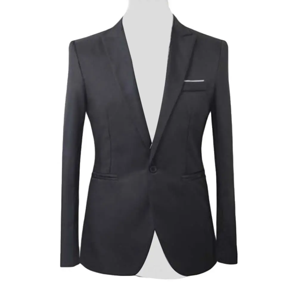 Men Suit Formal Party Long Sleeve Suit Pants Men s Solid Color Slim Fit Casual Business Suit Set Business Two piece Set