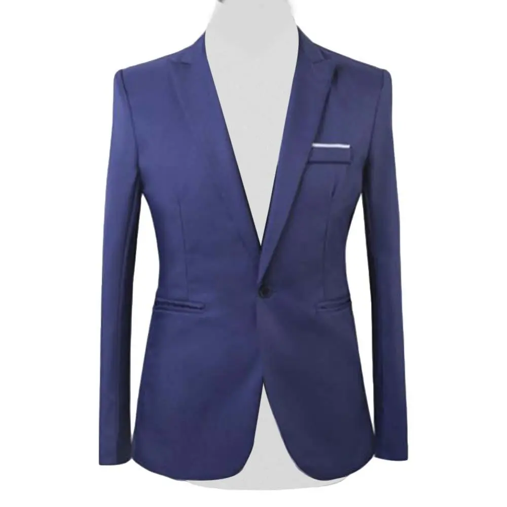 Men Suit Formal Party Long Sleeve Suit Pants Men s Solid Color Slim Fit Casual Business Suit Set Business Two piece Set