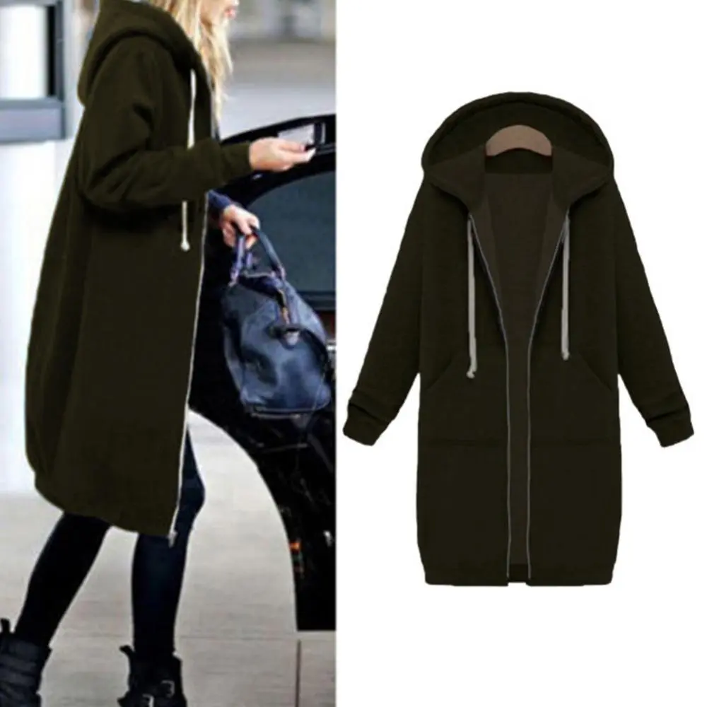 Velvet Women Sweatshirts New 2025 Autumn Thick Warm Hooded Basic Coats Casual Loose Lady Winter Long Black Winter Fleece Hoodies