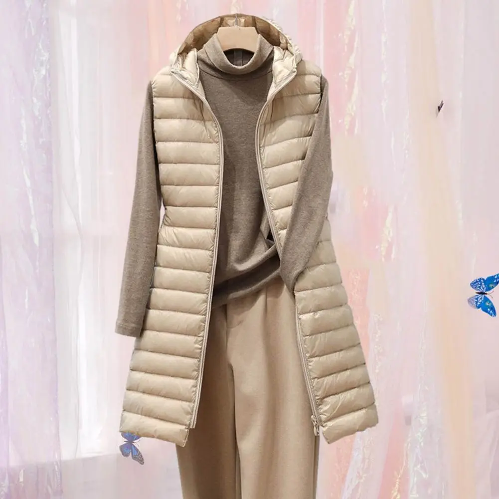Women Thermal Down Jacket Women Winter Warm Cotton Padded Puffer Vests Sleeveless Parkas Jacket Thick Padded Coat Women Vest
