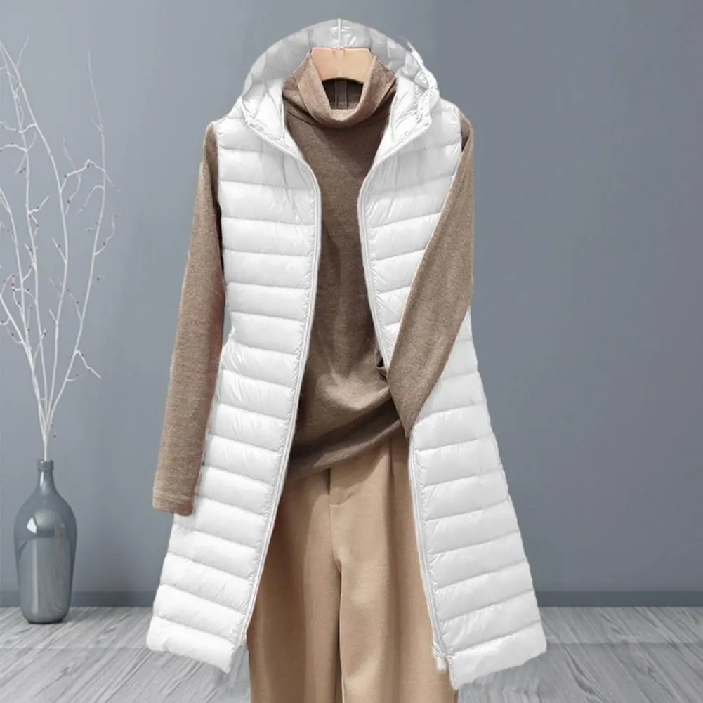 Women Thermal Down Jacket Women Winter Warm Cotton Padded Puffer Vests Sleeveless Parkas Jacket Thick Padded Coat Women Vest