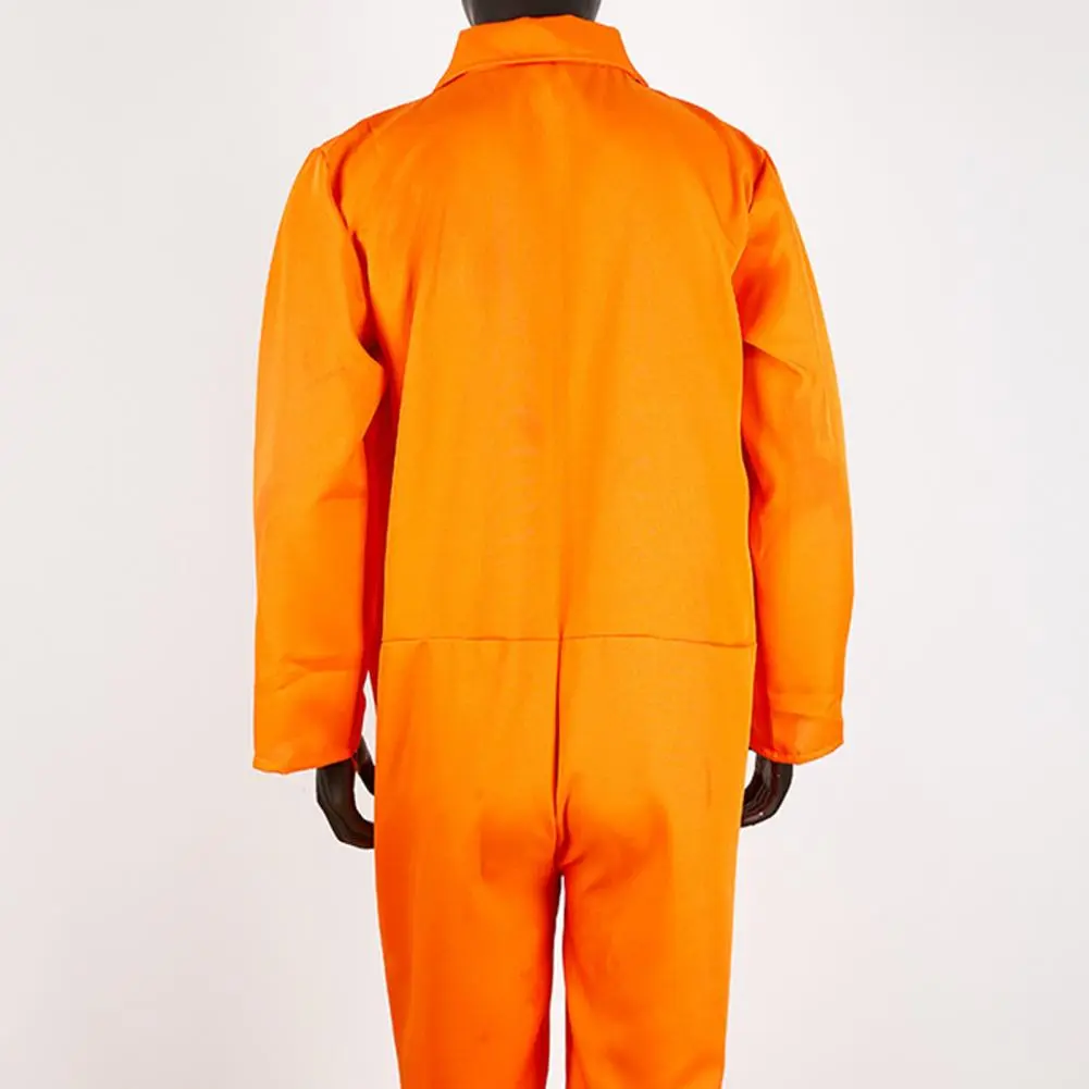 Halloween Prisoner Cosplay Jumpsuit with Manacle Halloween Unisex Children Adult Role Play Outfit Festivals Parties Costume