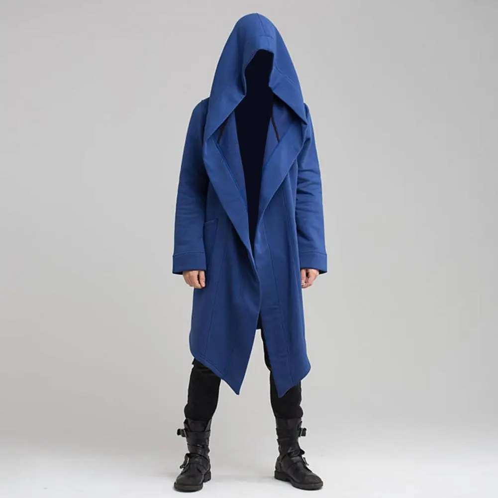 Hooded Cardigan Autumn Winter Coat Fashionable Men's Winter Windbreaker Stylish Hooded Long Coat for Cold-proof for Autumn