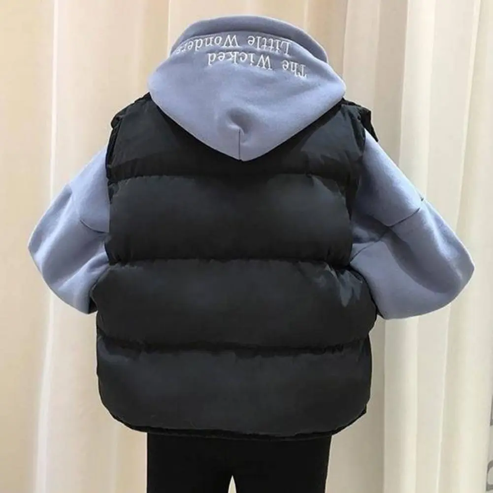 Thick Warm Down Vest Single-breasted Down Vest Cozy Women's Winter Down Vest with Lapel Pockets Soft Warm Stylish Cold-resistant