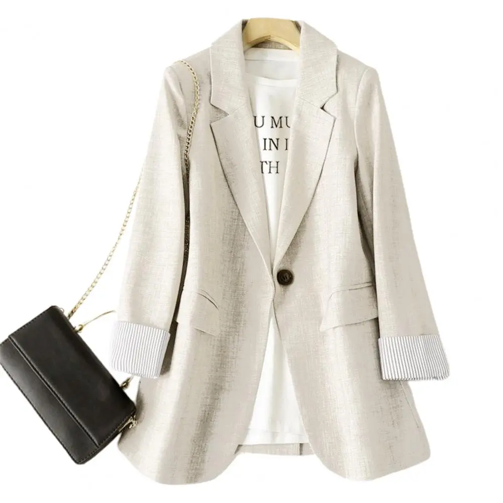 Women Long Sleeve Spring Casual 2024 New Fashion Business Plaid Suits Women Work Office Coats Woman Jacket