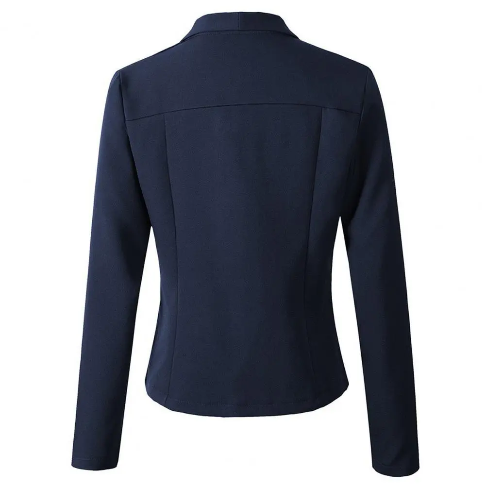 Women Suit Coat Women Jacket Slim Fit Suit Solid Color Suit Business Cardigan Office Ladies Lapel Long Sleeve Suit Jacket
