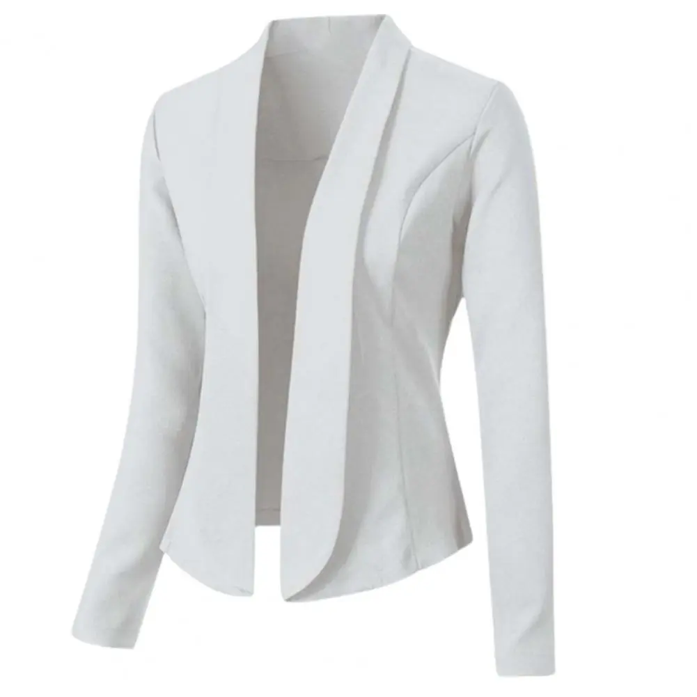 Women Suit Coat Women Jacket Slim Fit Suit Solid Color Suit Business Cardigan Office Ladies Lapel Long Sleeve Suit Jacket
