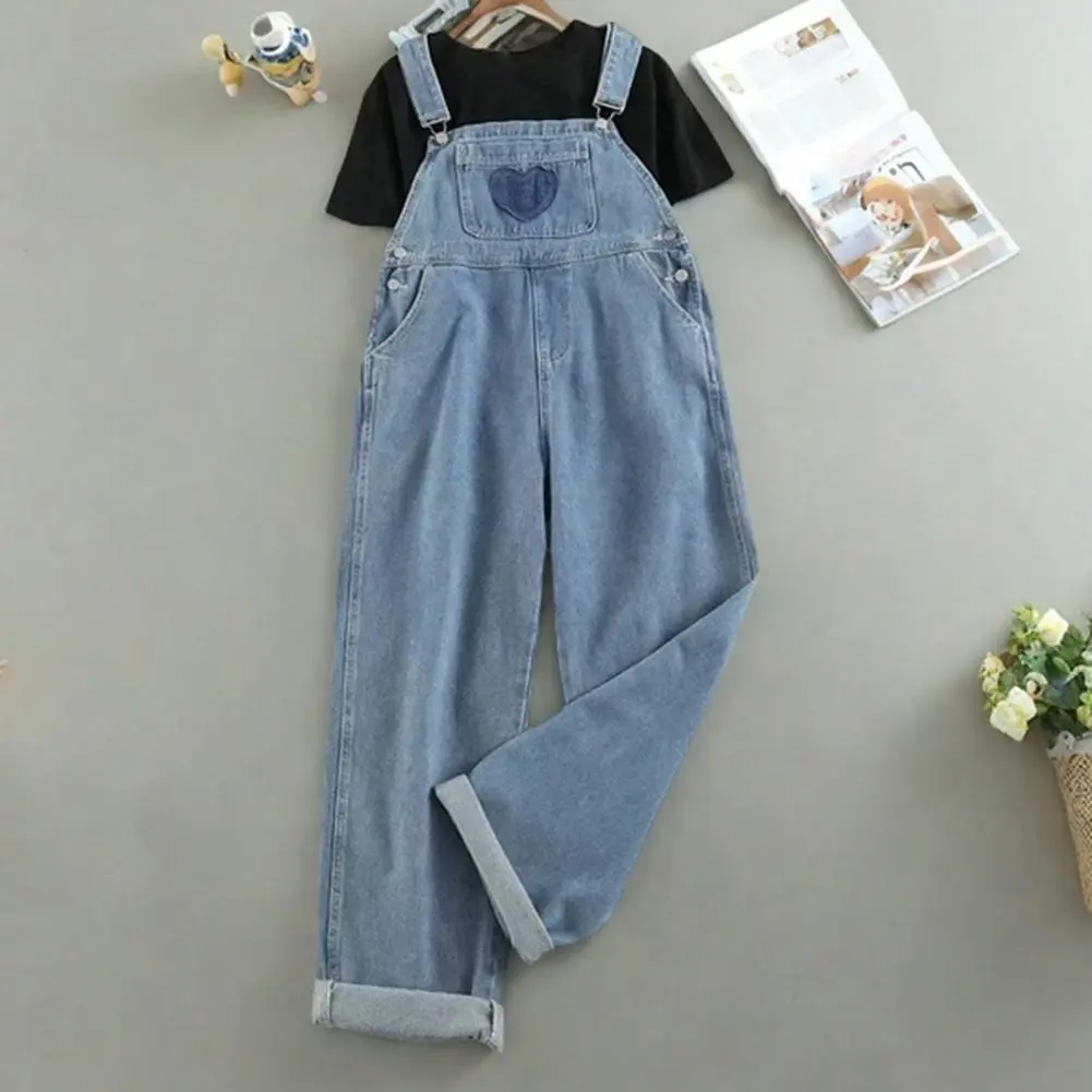 2025 Denim Shirt Square Neck Sleeveless Denim Overalls  Casual Wide Leg Pants Wide-leg Loose Jumpsuit For Women Chic Rompers