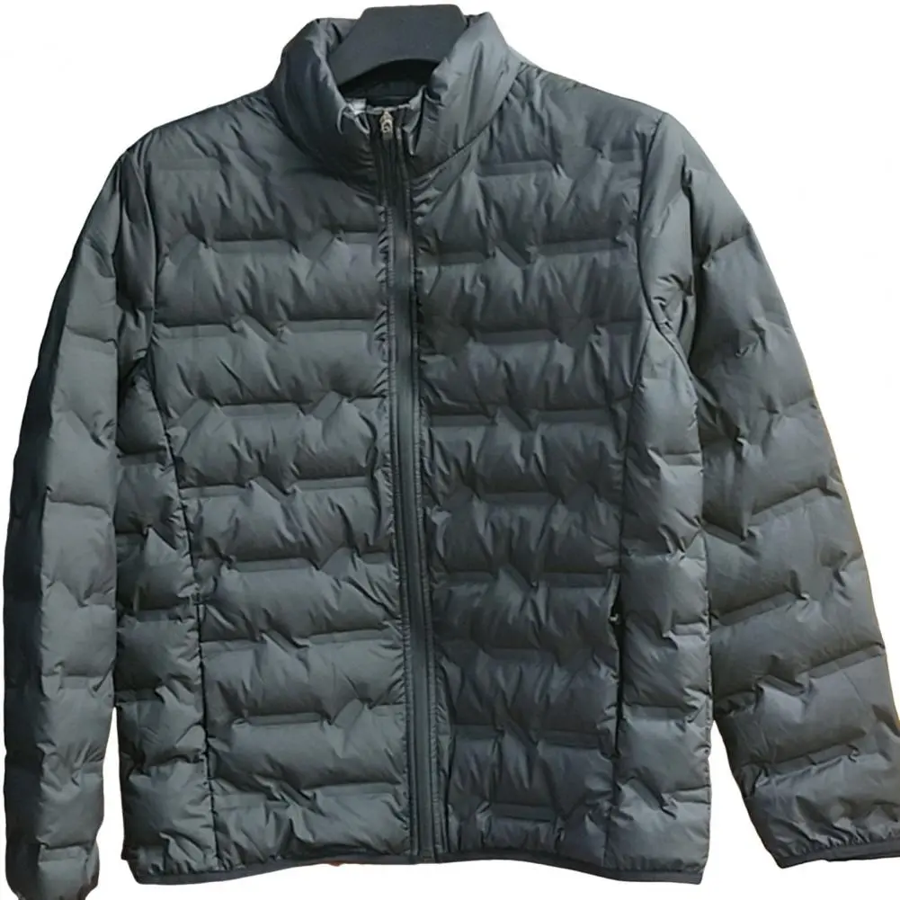 Men Down Jacket Stand Collar Graphene Lining Thermal Insulation Down Coat Men White Duck Down Jacket Winter Cotton Quilted Coat