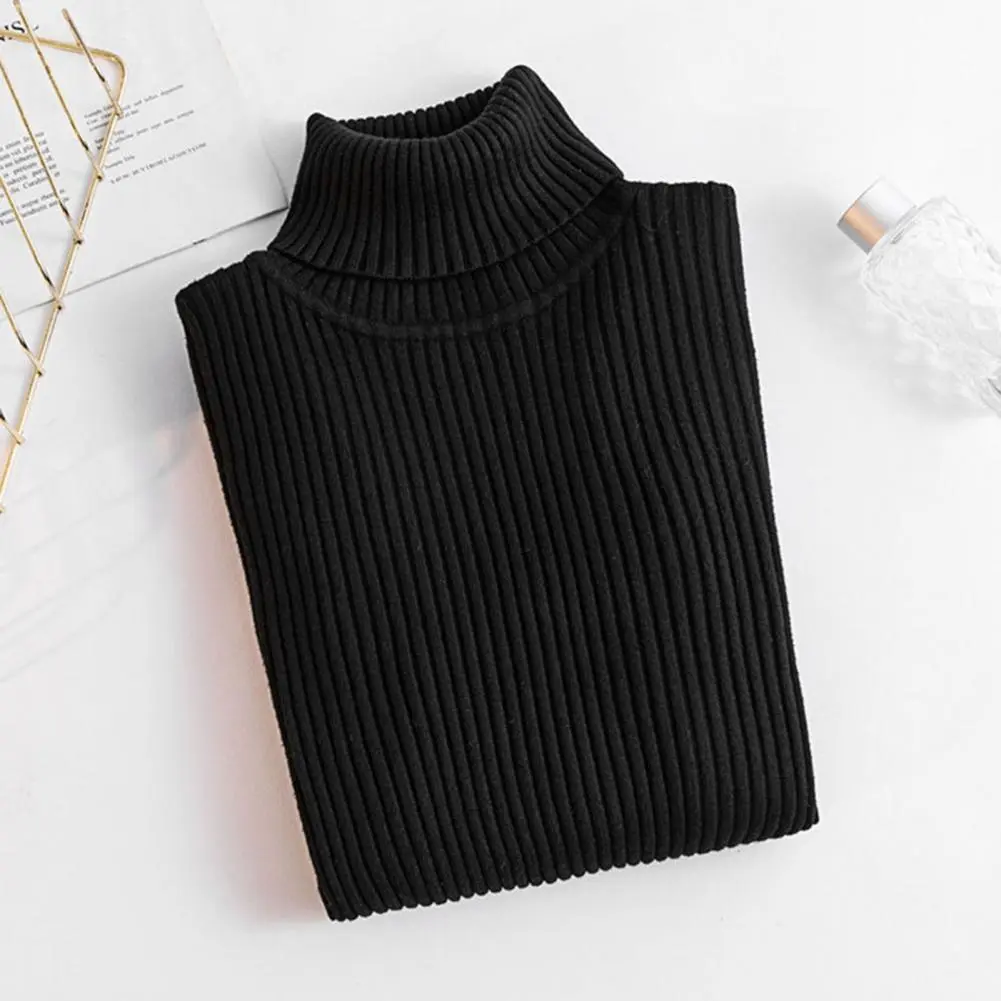 Slim-fit Tops Slim Fit Knitting Tops Elegant Turtleneck Sweater for Women Slim Fit Knit Top with Long Sleeves Stylish for Wear