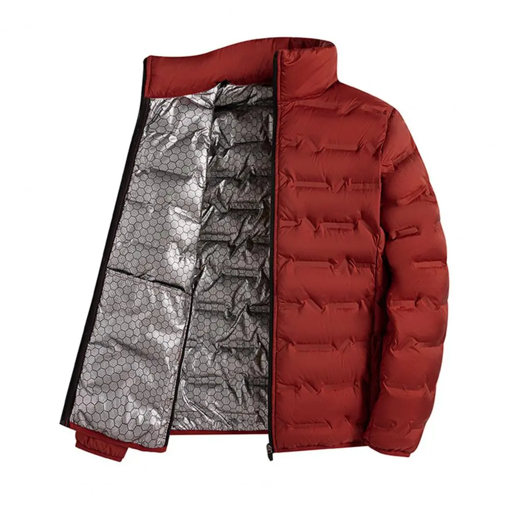 Men Down Jacket Stand Collar Graphene Lining Thermal Insulation Down Coat Men White Duck Down Jacket Winter Cotton Quilted Coat