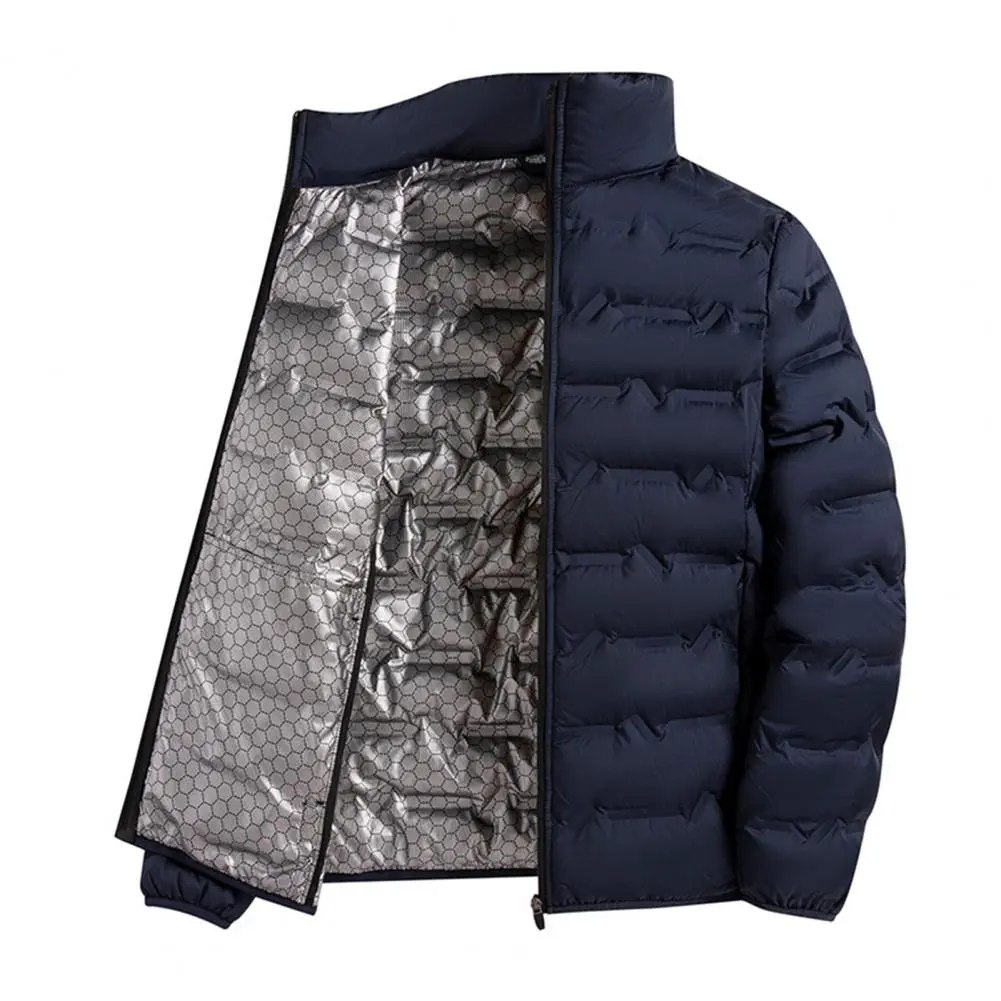 Men Down Jacket Stand Collar Graphene Lining Thermal Insulation Down Coat Men White Duck Down Jacket Winter Cotton Quilted Coat