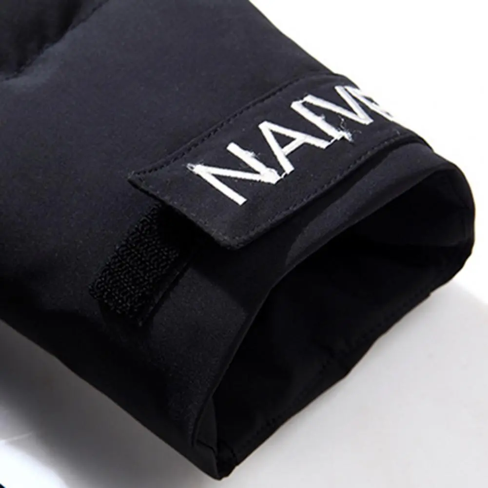 Men Parkas Thicken Cotton Padded Jacket Warm Flap Pocket Overcoat Autumn Hoodie Warm Hood Jacket Coat Men Parka Winter Outwear