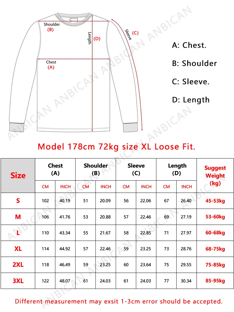 260GSM Striped Long Sleeve T-Shirts Men Korean Fashion O-Neck Loose Fit Basic Tee Tops Unisex Couples Oversized Tshirts