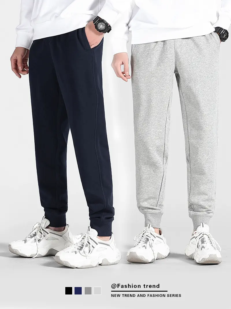 Spring Autumn Men's Sweatpants Zip Pockets Sportswear/Homewear Comfortable Cotton Jogger Pants