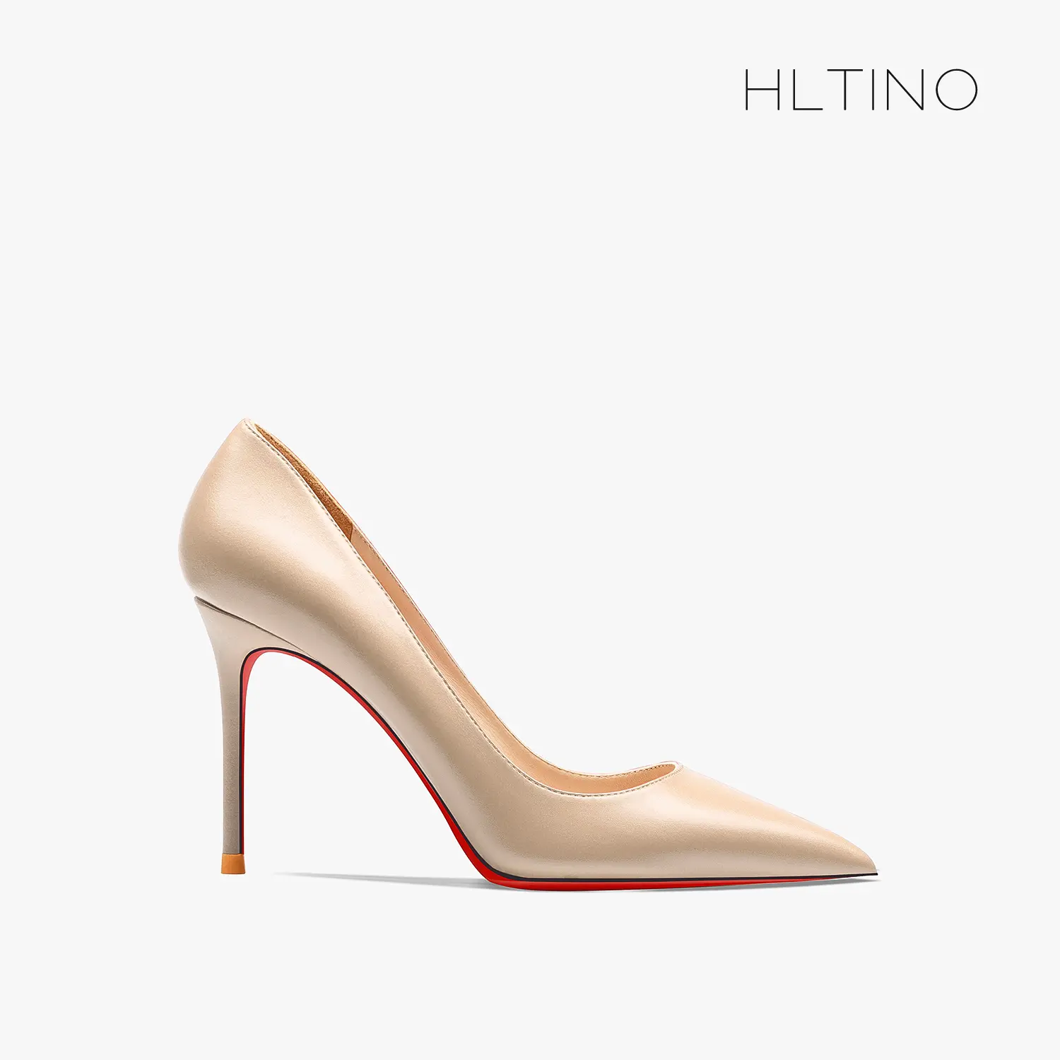 luxury Black matte women's shoes Classic Pumps Comfortable Red Bottoms Shiny High Heels  Leather Pointed toe Party Prom Shoes