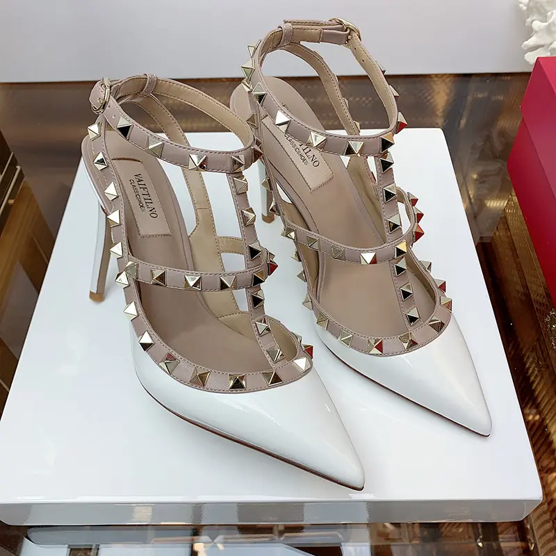 women's Gladiator sandals Summer luxury Brand Woman 2025 Ankle Strap Sexy Party Classic Rivets High Heels Ladies Shoes Women