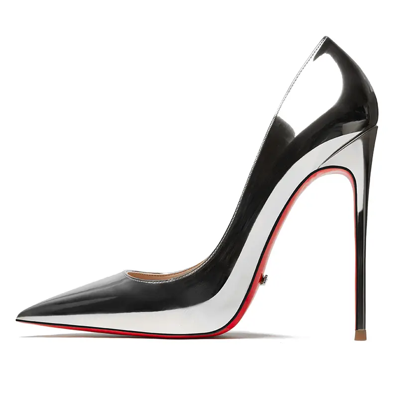 Women heels 2025 luxury women's shoes Star Style Leather Red Bottom Pointed Toe High Heels Sexy Pumps Prom Ladies Shoes Women