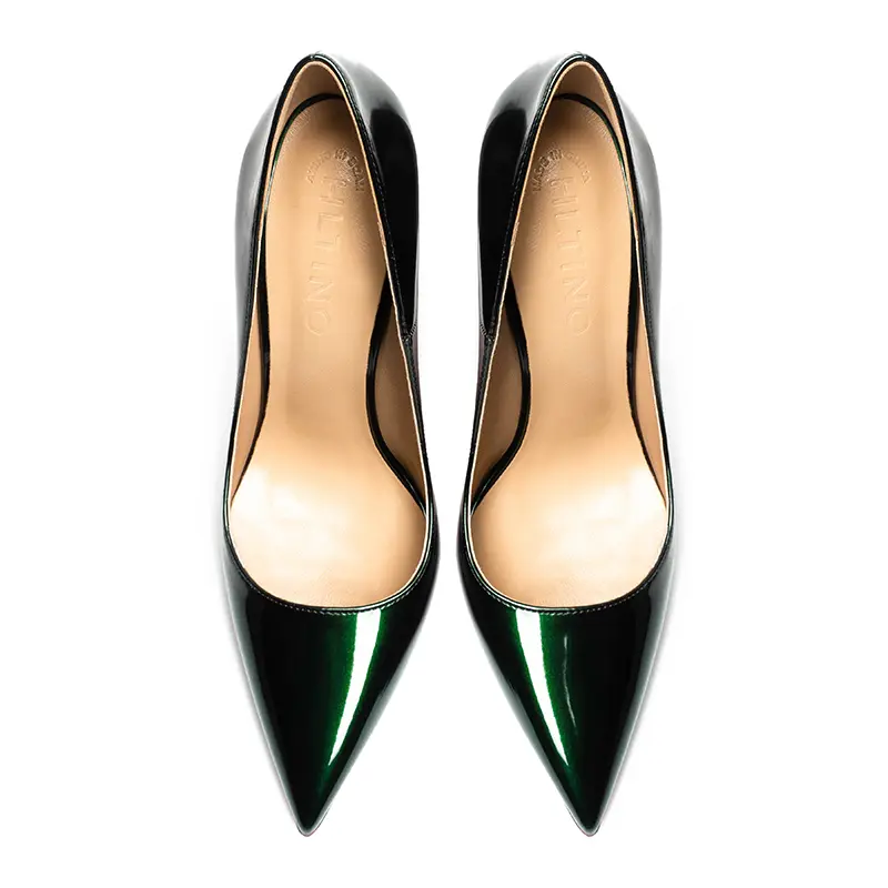 Women heels 2025 luxury women's shoes Star Style Leather Red Bottom Pointed Toe High Heels Sexy Pumps Prom Ladies Shoes Women