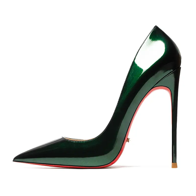 Women heels 2025 luxury women's shoes Star Style Leather Red Bottom Pointed Toe High Heels Sexy Pumps Prom Ladies Shoes Women