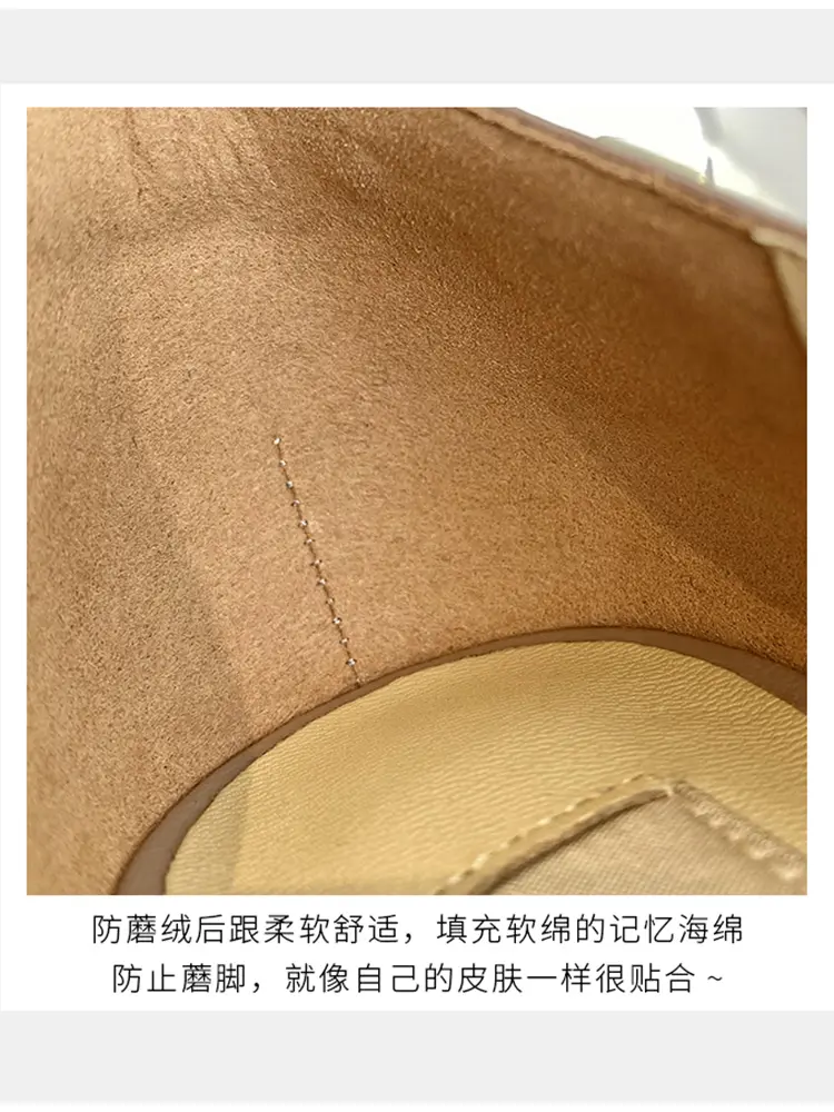 luxury Brand women's shoes Woman Sandals Summer Rivets High Heels Side empty Female Leather Fashion Prom Ladies shoes Women
