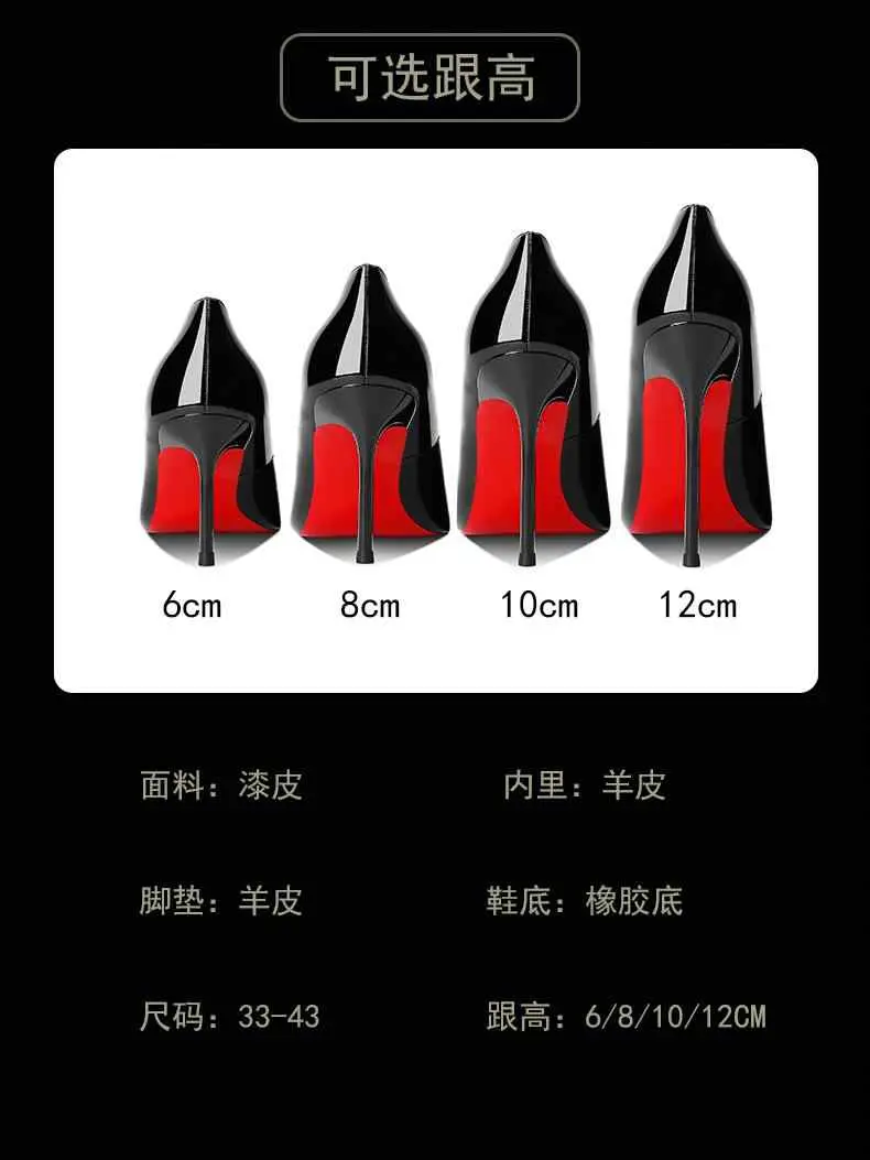 Women's heels 2025 New Luxury Brand Pumps Red Bottom Pointed Toe Rhinestone High Heels Elegant Stiletto Party Prom Ladies Shoes