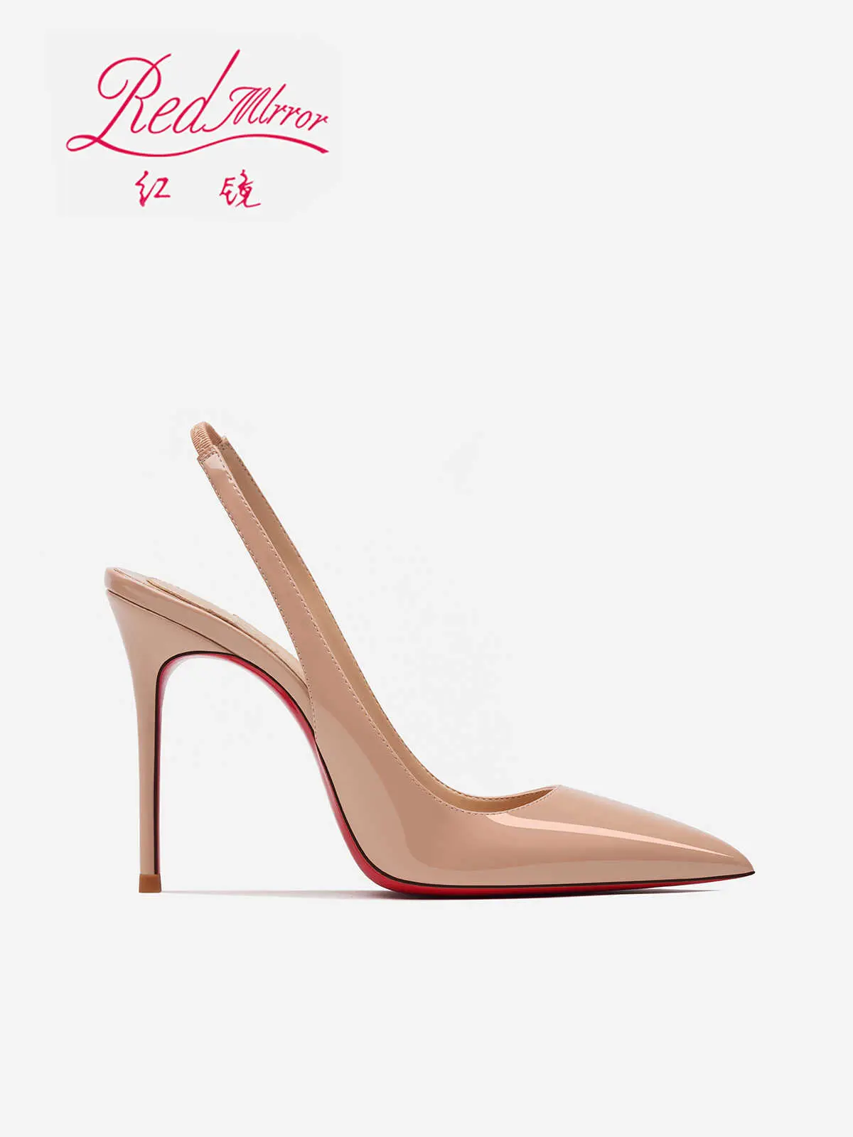 Heeled sandals Red Shiny Bottoms Naked color luxury Hollow 2025 New Elegant High Heels Sexy Slingbacks Ladies Shoes Women shoes