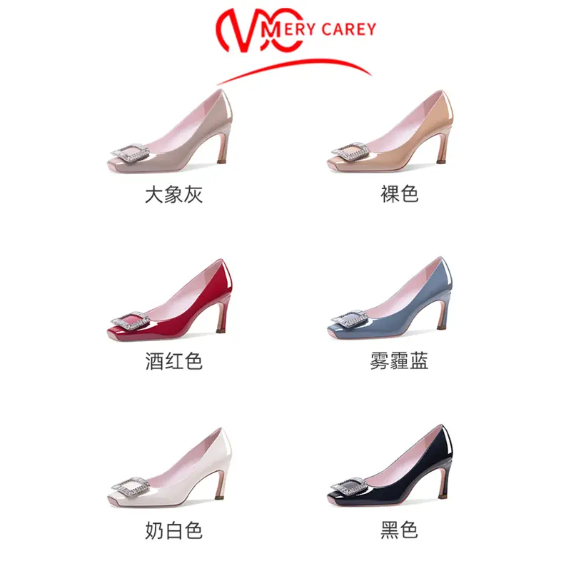 luxury women's shoes rhinestone Woman shoes High Heels Leather Pumps Comfortable Fashion 2024 Designer Sexy Party Ladies shoes