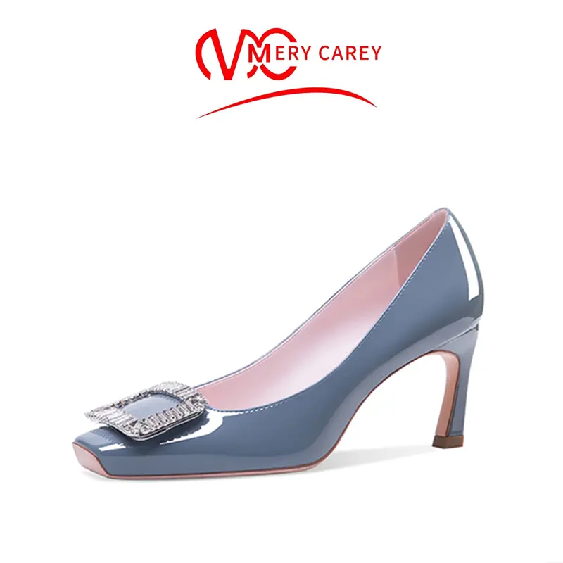 luxury women's shoes rhinestone Woman shoes High Heels Leather Pumps Comfortable Fashion 2024 Designer Sexy Party Ladies shoes
