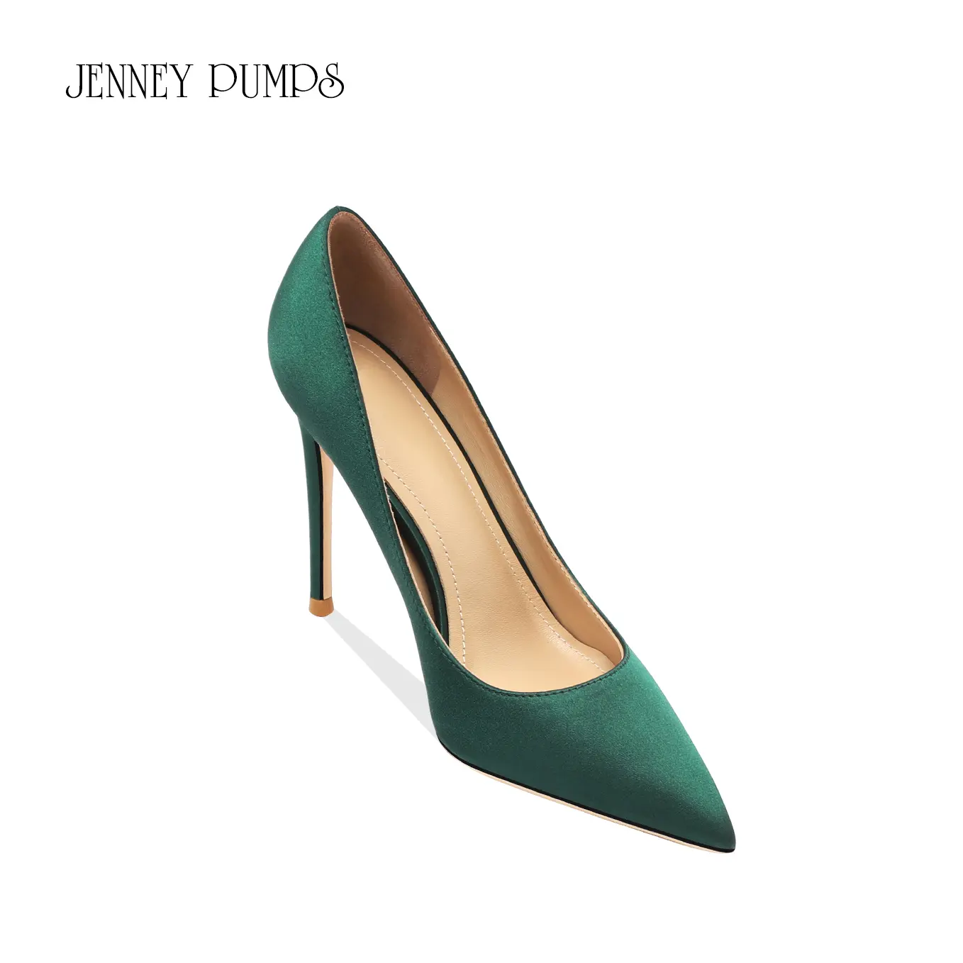 Heels for women 2024 luxury women's shoes Silk With Low Heel Women's High Heels Pointed Toe Stiletto Fashion Shallow Comfortable