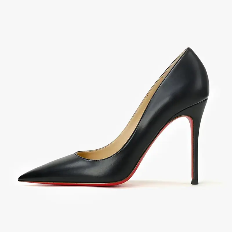 Shoes for Women luxury Brand Leather pointed toe Pumps Red Bottoms Shiny Elegant High Heels Shoes Shallow Prom Party Shoes Women