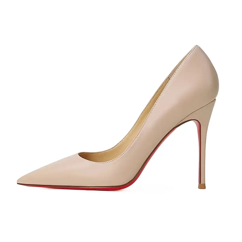 Shoes for Women luxury Brand Leather pointed toe Pumps Red Bottoms Shiny Elegant High Heels Shoes Shallow Prom Party Shoes Women
